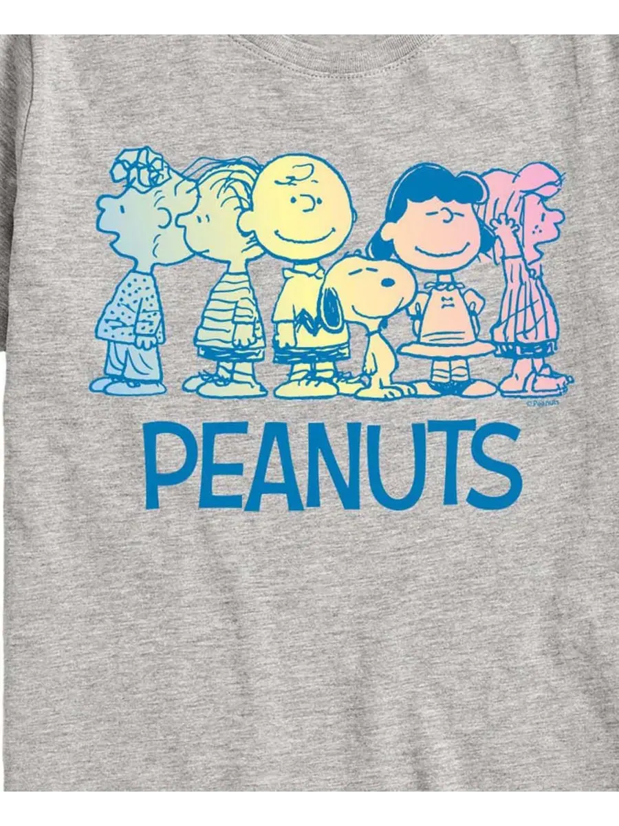 Детская футболка с коротким рукавом и графическим принтом, размер 8-20 Peanuts — изображение 3 из 3, приглушенный