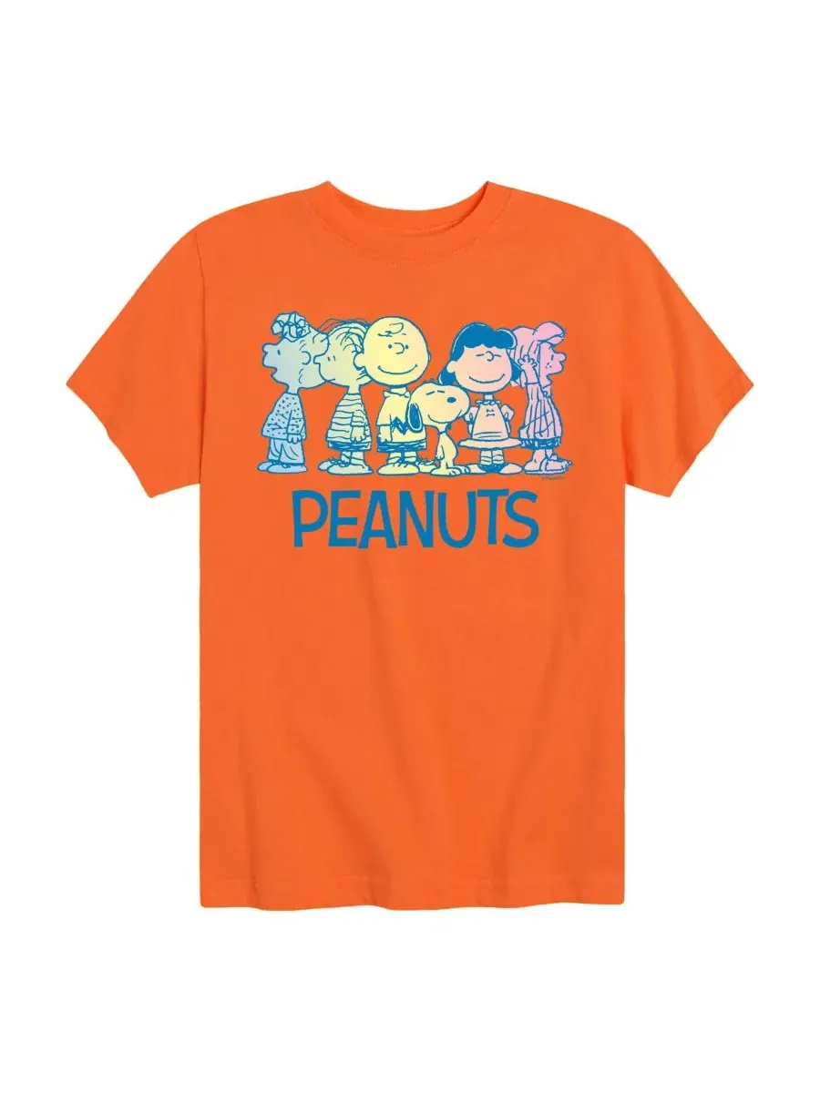 Детская футболка с коротким рукавом и графическим принтом, размер 8-20 Peanuts — изображение 1 из 3, оранжевый