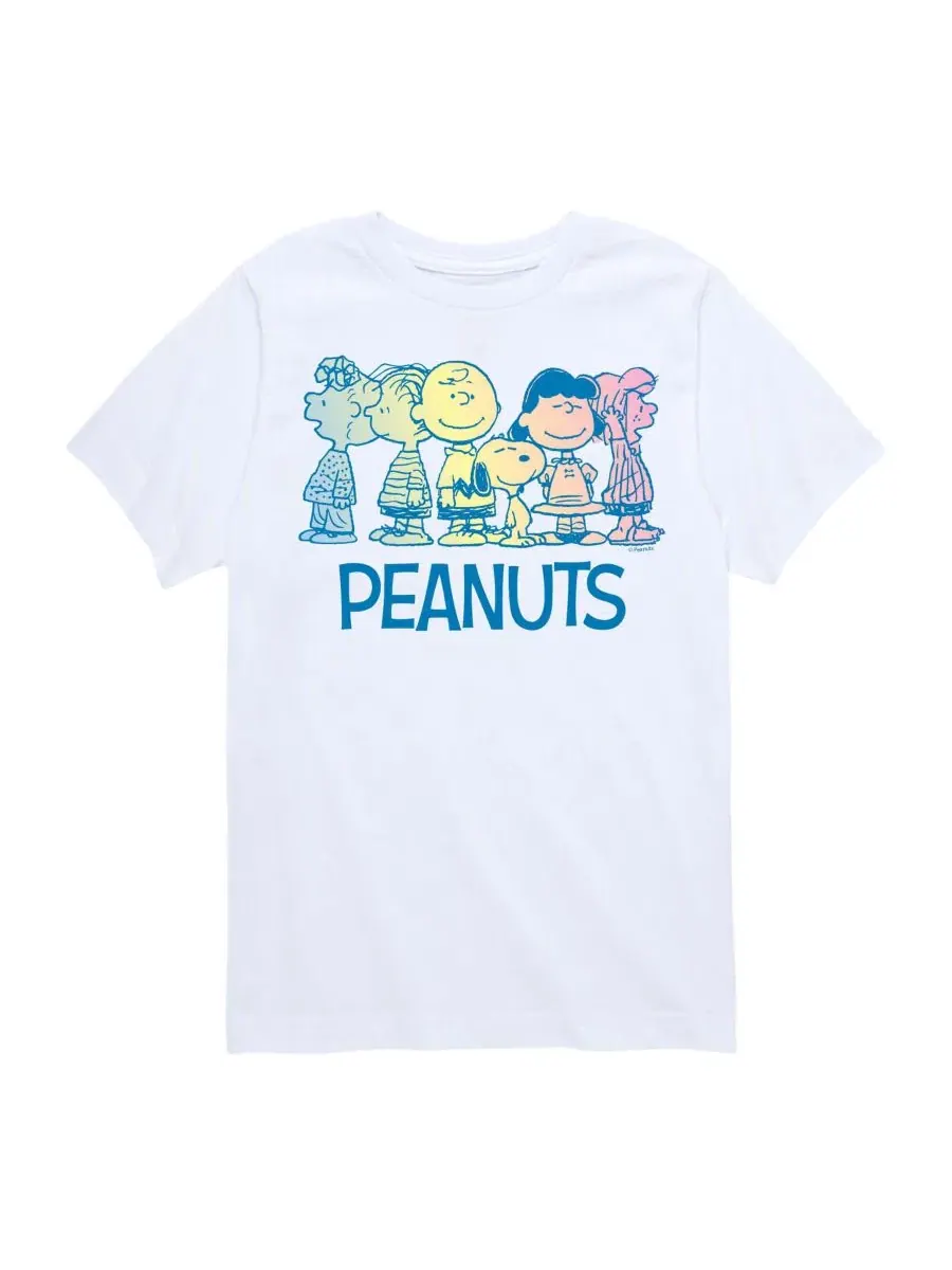 Детская футболка с коротким рукавом и графическим принтом, размер 8-20 Peanuts — изображение 1 из 3, белый