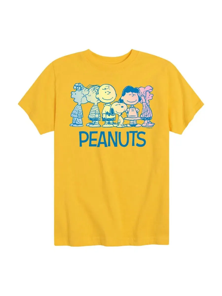 Детская футболка с коротким рукавом и графическим принтом, размер 8-20 Peanuts — изображение 1 из 3, желтый