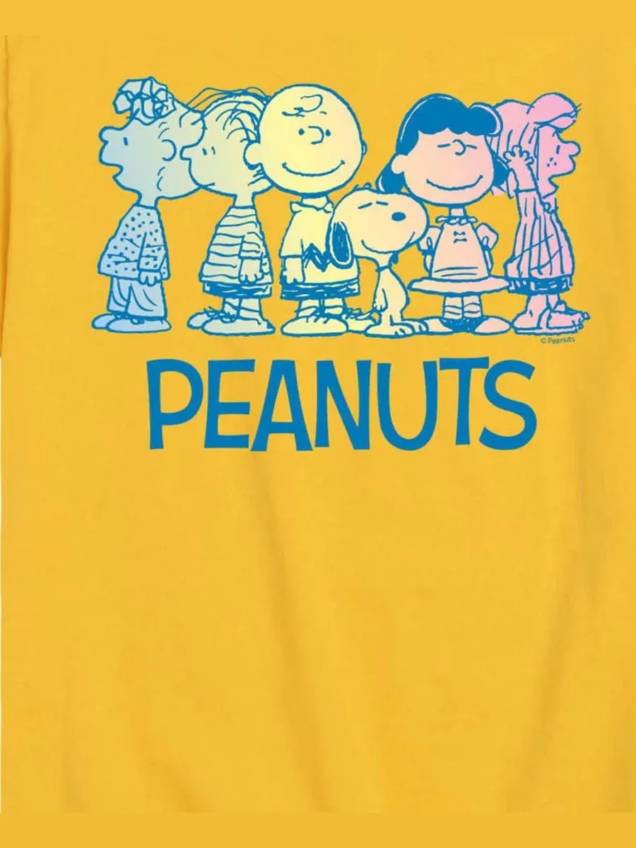 Детская футболка с коротким рукавом и графическим принтом, размер 8-20 Peanuts — изображение 3 из 3, желтый