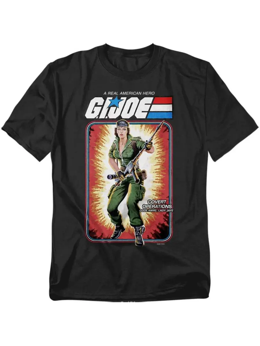 Футболка с принтом G.I. Joe Lady Jaye Card Logovision — изображение 1 из 3, черный