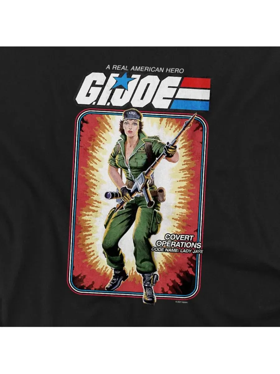 Футболка с принтом G.I. Joe Lady Jaye Card Logovision — изображение 2 из 3, черный