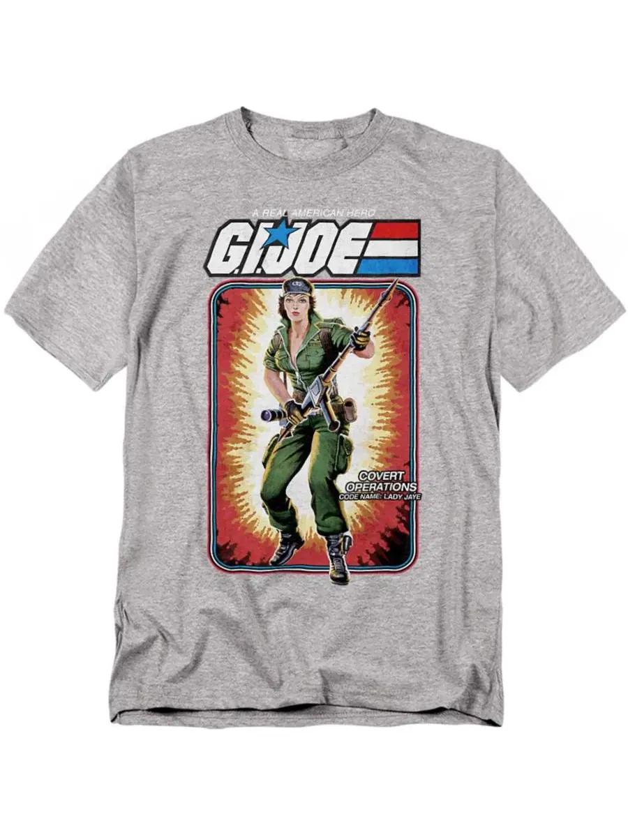 Футболка с принтом G.I. Joe Lady Jaye Card Logovision — изображение 1 из 3, приглушенный