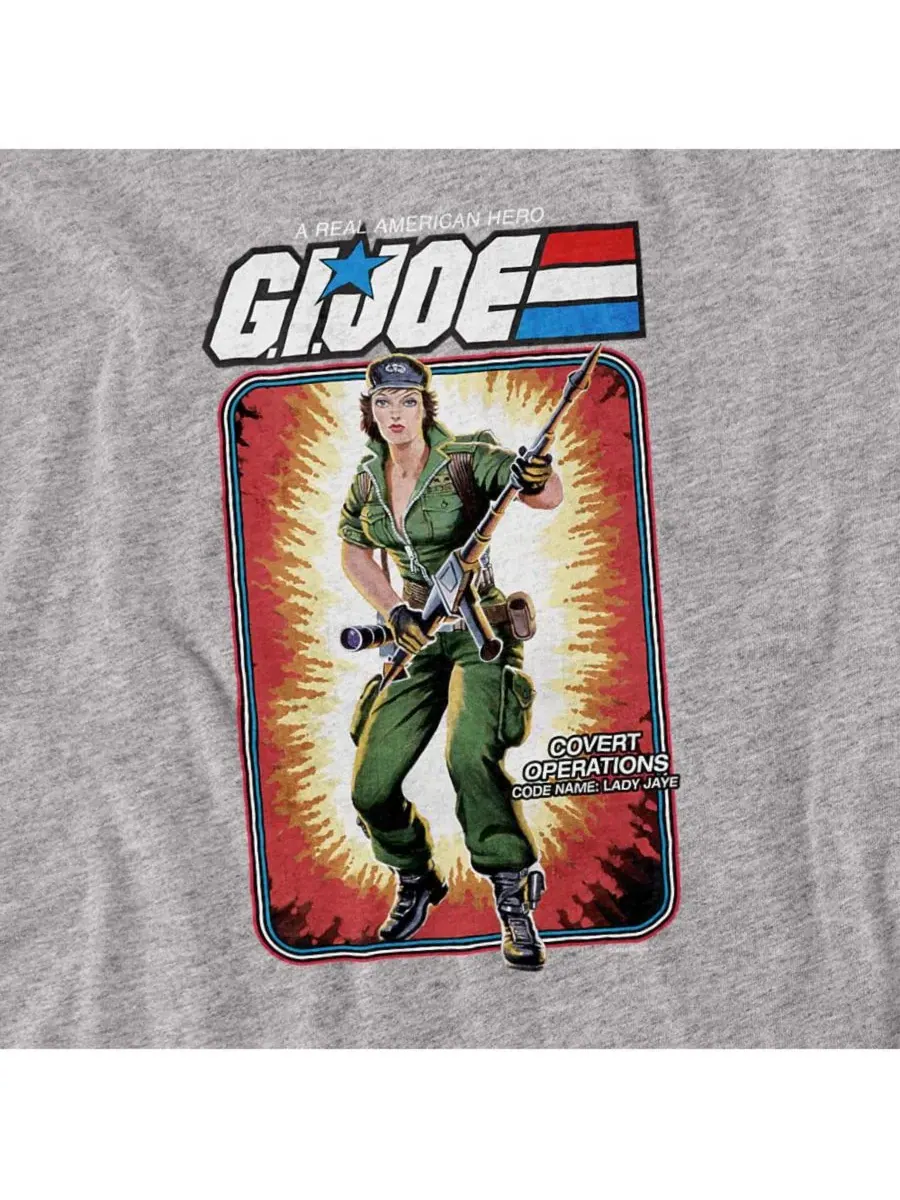 Футболка с принтом G.I. Joe Lady Jaye Card Logovision — изображение 2 из 3, приглушенный