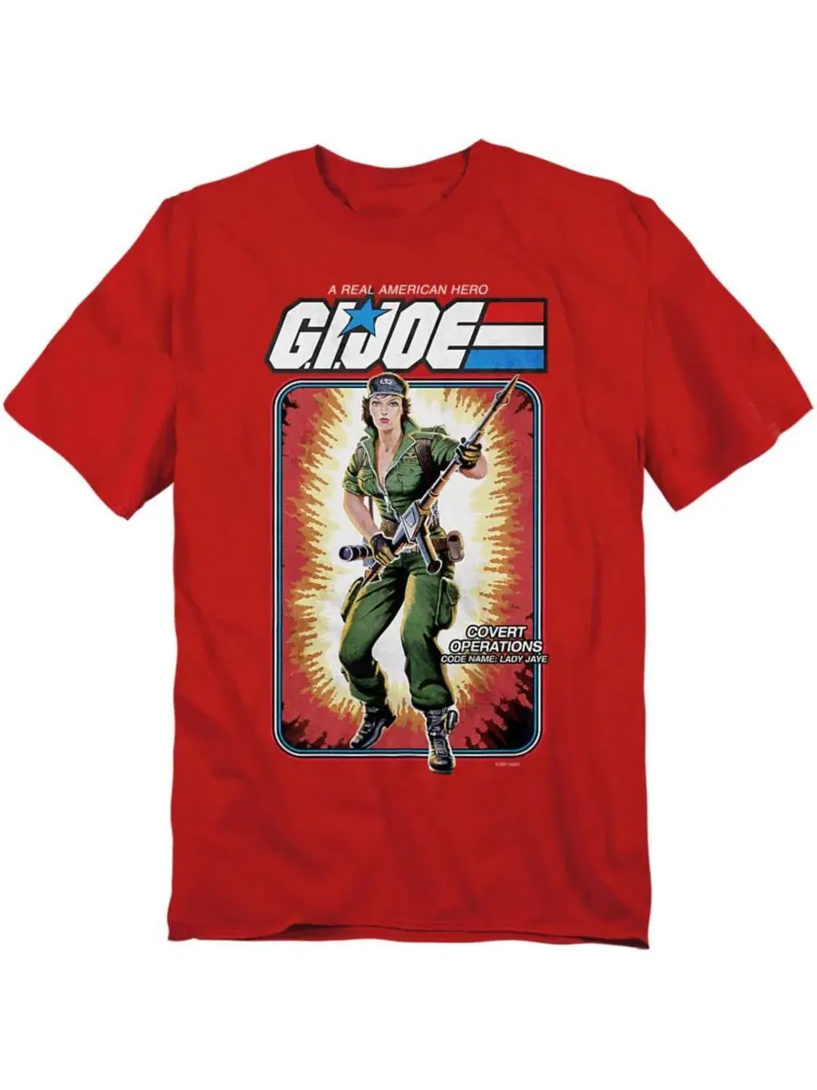 Футболка с принтом G.I. Joe Lady Jaye Card Logovision — изображение 1 из 3, красный