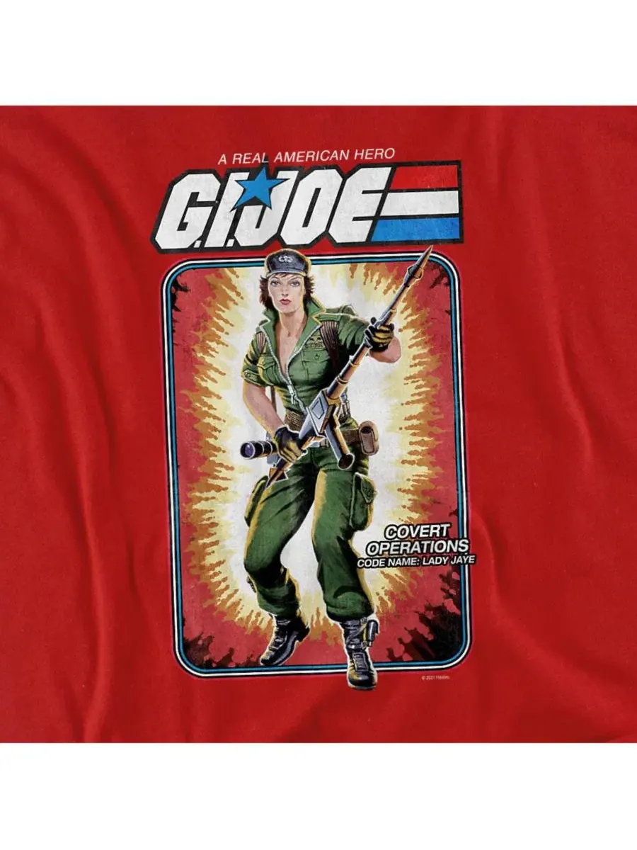 Футболка с принтом G.I. Joe Lady Jaye Card Logovision — изображение 2 из 3, красный