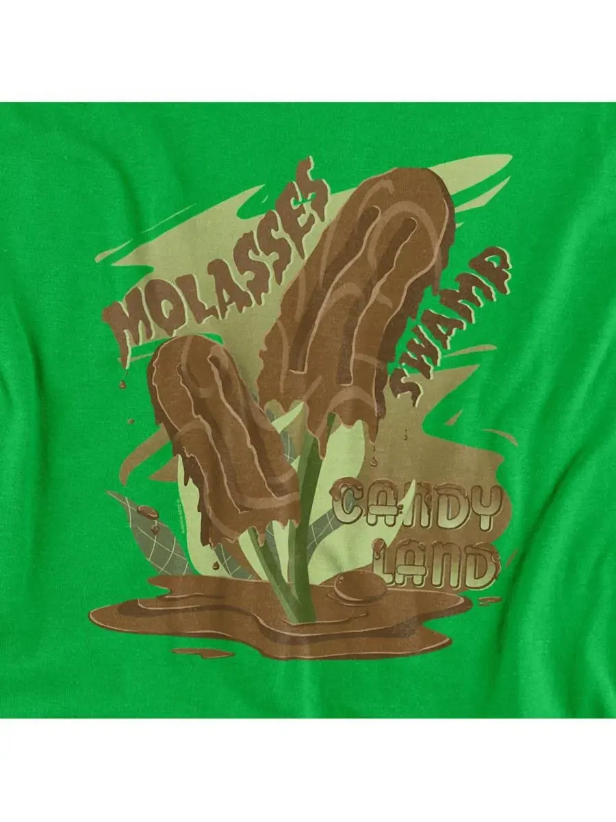Футболка с принтом Candy Land Melting Molasses Popsicle Logovision — изображение 3 из 3, зеленый