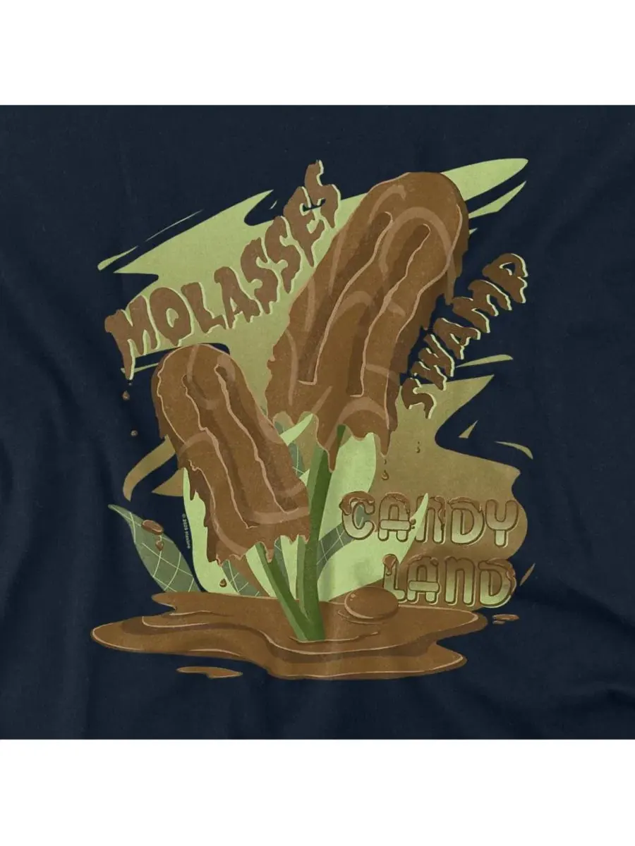 Футболка с принтом Candy Land Melting Molasses Popsicle Logovision — изображение 3 из 3, темно-синий