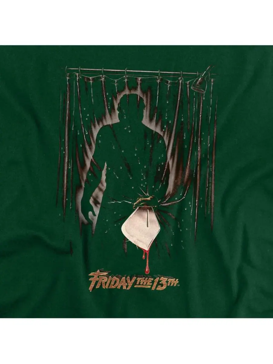 Футболка с принтом Men's Part Poster Friday The 13th — изображение 3 из 3, зеленый