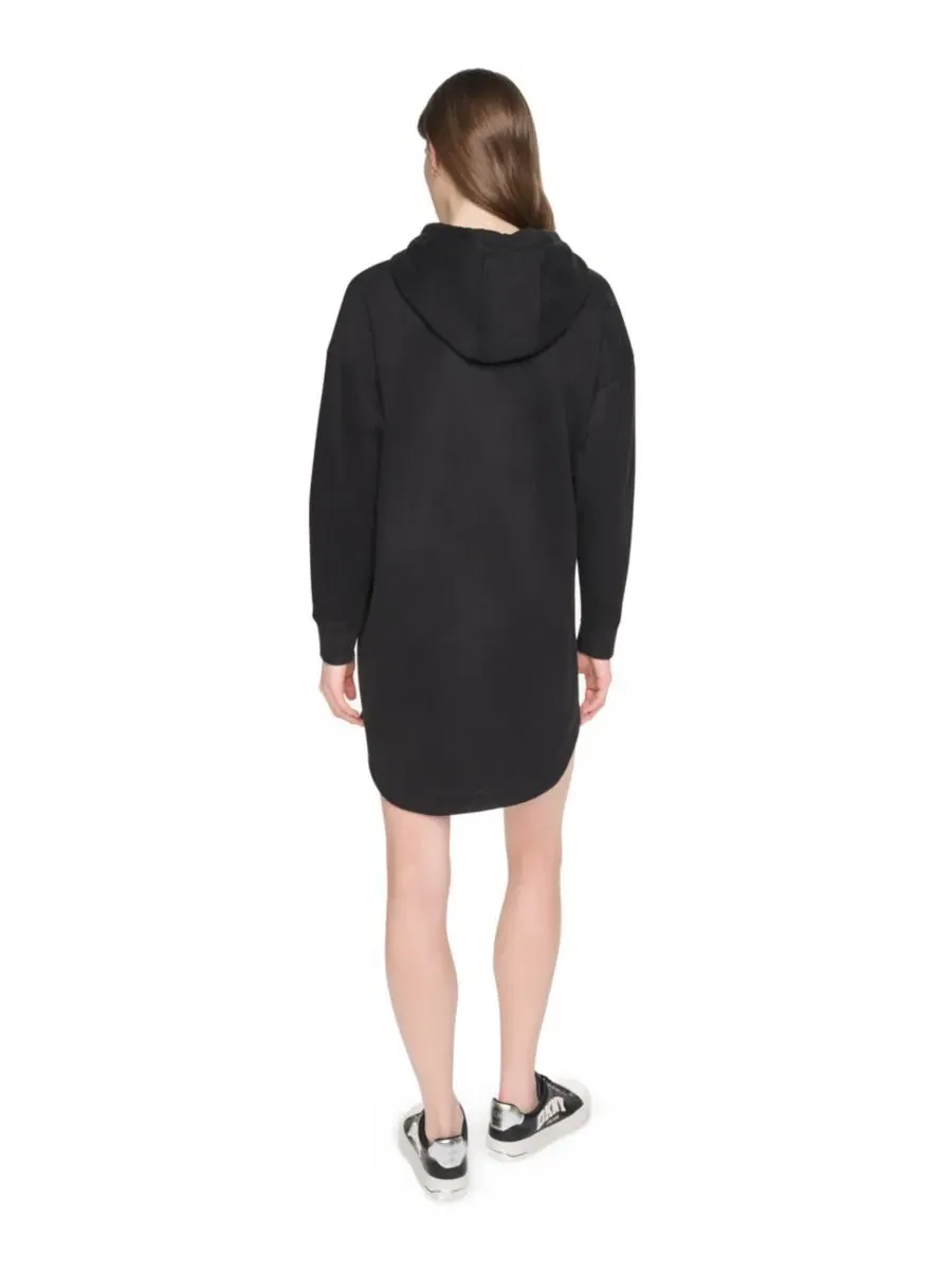 Платье-худи с капюшоном и текстурной лентой DKNY Sport — изображение 5 из 5, черный
