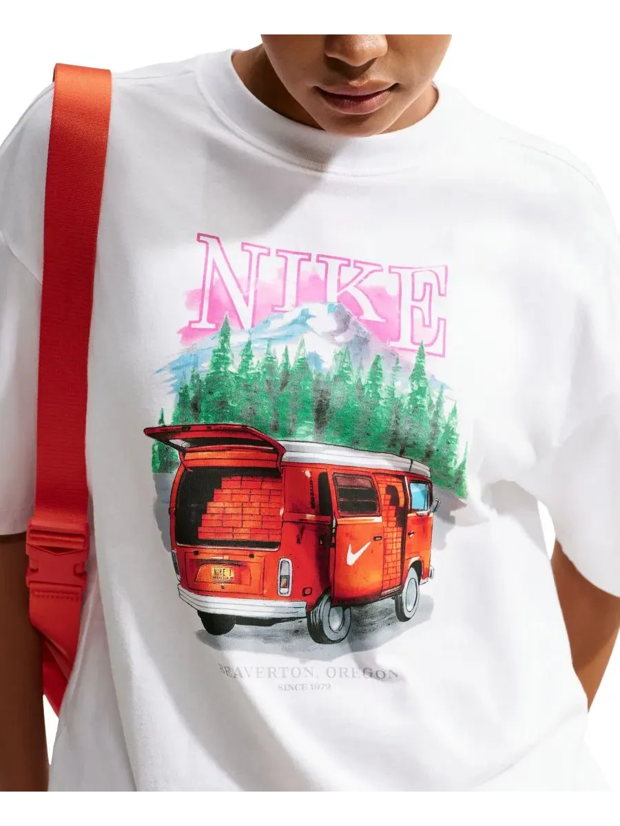 Футболка оверсайз Nike Sportswear Classic — изображение 4 из 6, белый