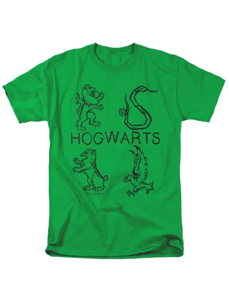Футболка с длинным рукавом Literary Crests Harry Potter — зеленый