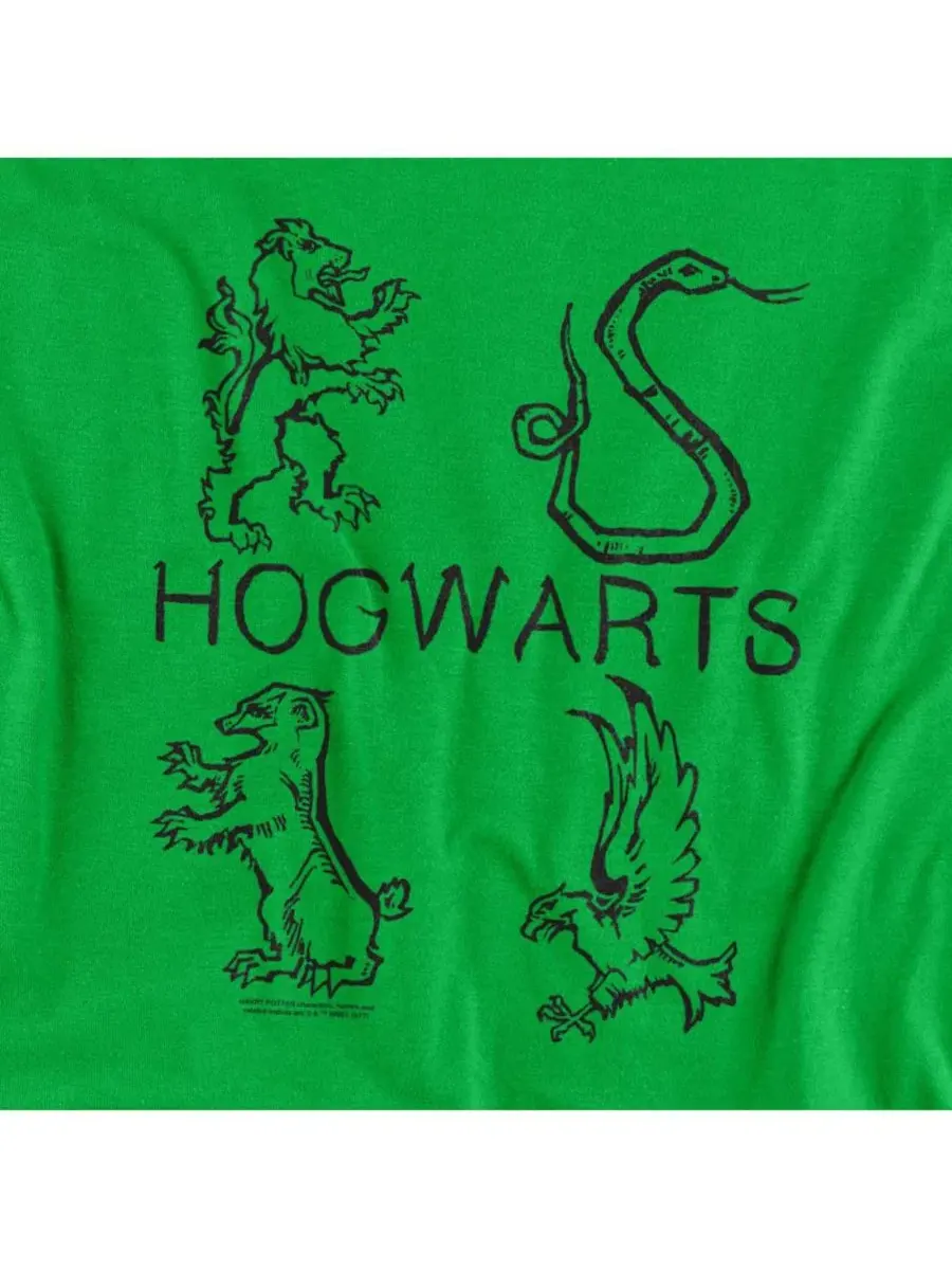 Футболка с длинным рукавом Literary Crests Harry Potter — изображение 3 из 3, зеленый