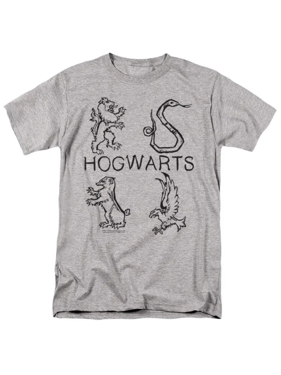 Футболка с принтом Literary Crests Harry Potter — изображение 1 из 3, приглушенный
