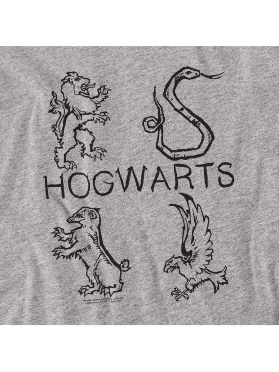 Футболка с принтом Literary Crests Harry Potter — изображение 2 из 3, приглушенный