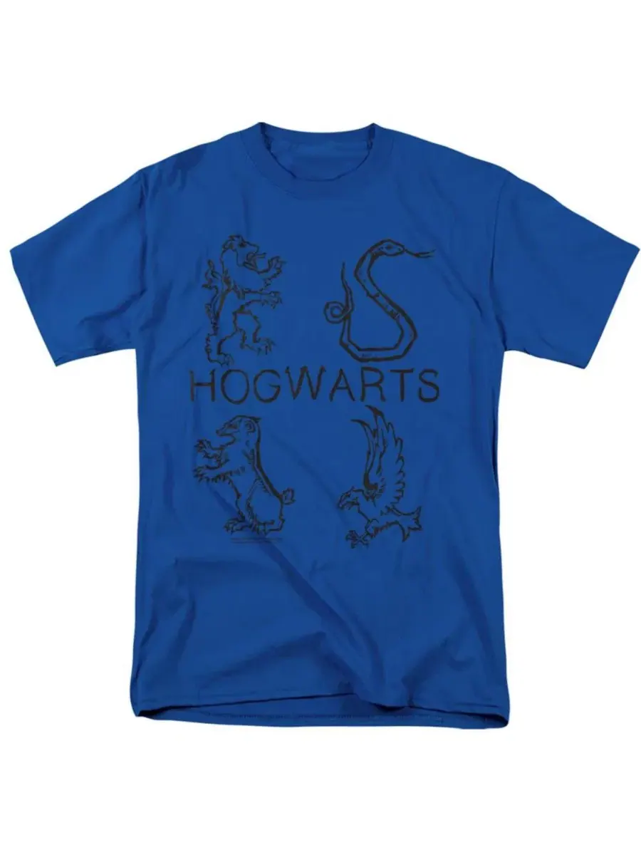 Футболка с длинным рукавом Literary Crests Harry Potter — изображение 1 из 3, королевский