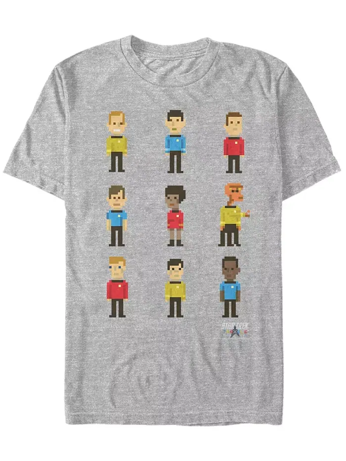 Футболка с коротким рукавом Star Trek Men's The Original Series Pixelated Starfleet Crew Fifth Sun — изображение 1 из 1