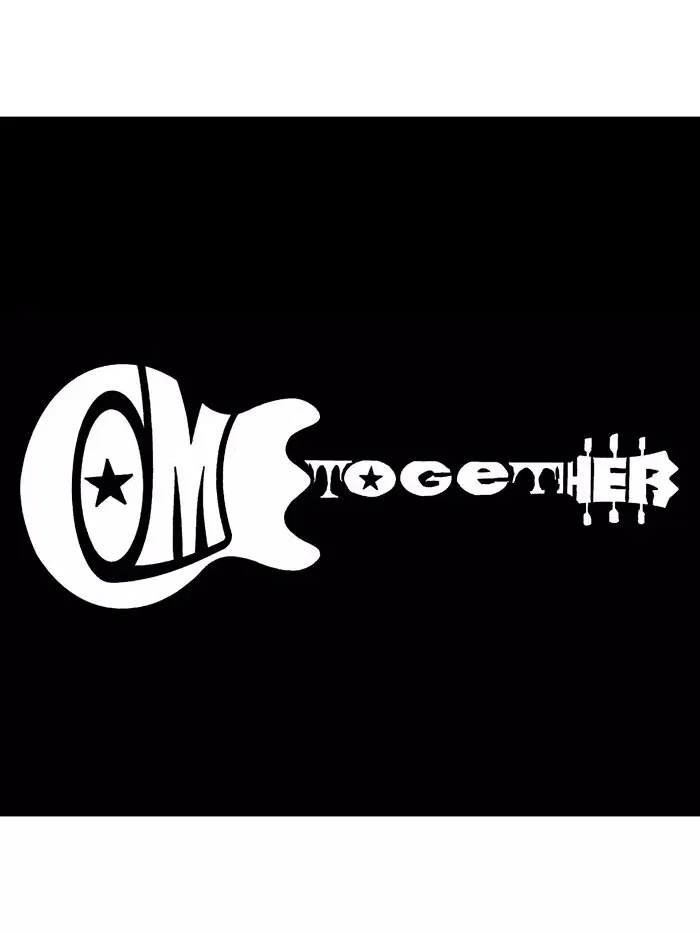Футболка мужская Word Art - Come Together LA Pop Art — изображение 2 из 3, черный