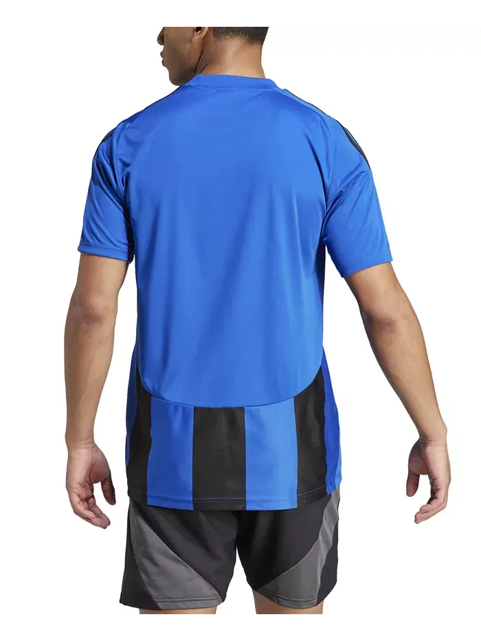 Мужская футболка с полосками и логотипом Jersey adidas — изображение 3 из 4, серый/черный