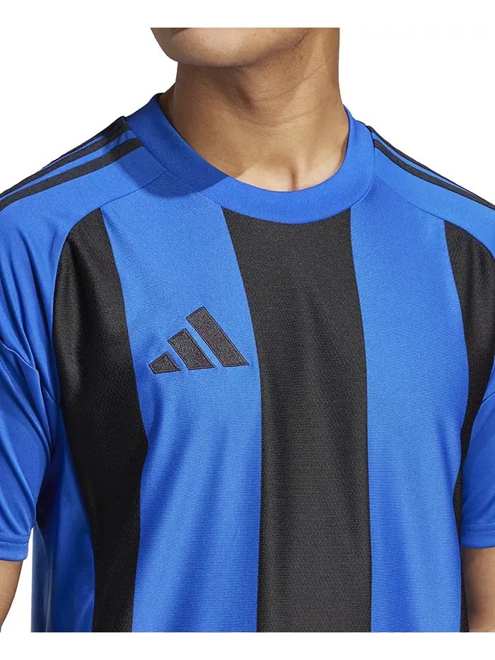 Мужская футболка с полосками и логотипом Jersey adidas — изображение 5 из 5, белый/черный