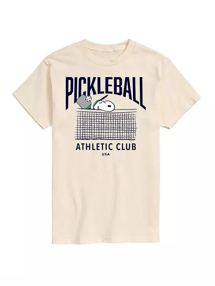 Мужская футболка с короткими рукавами Hybrid Apparel Peanuts Pickleball AIRWAVES — изображение 1 из 6, бежевый