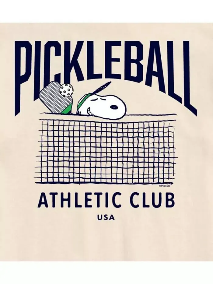 Мужская футболка с короткими рукавами Hybrid Apparel Peanuts Pickleball AIRWAVES — изображение 3 из 6, бежевый