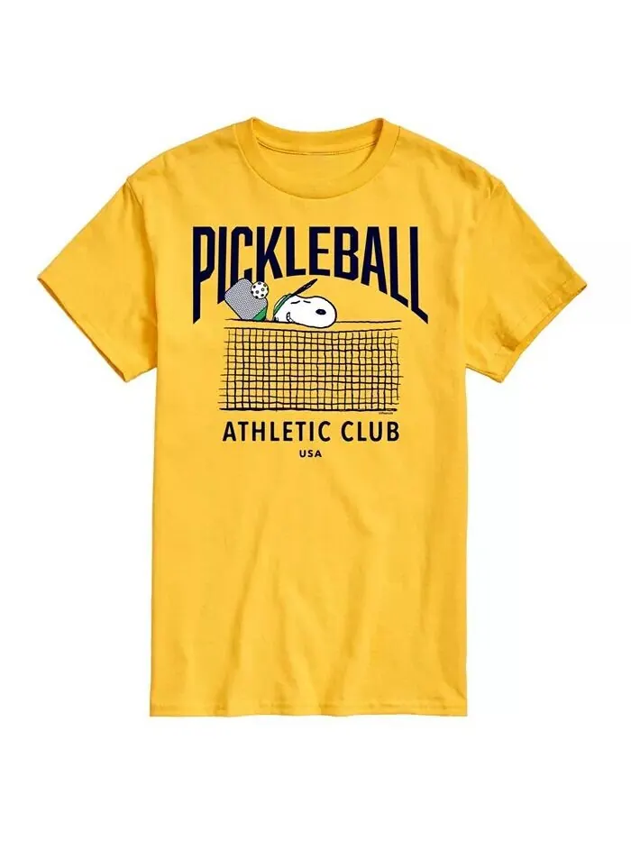 Мужская футболка с короткими рукавами Hybrid Apparel Peanuts Pickleball AIRWAVES — изображение 1 из 5, желтый