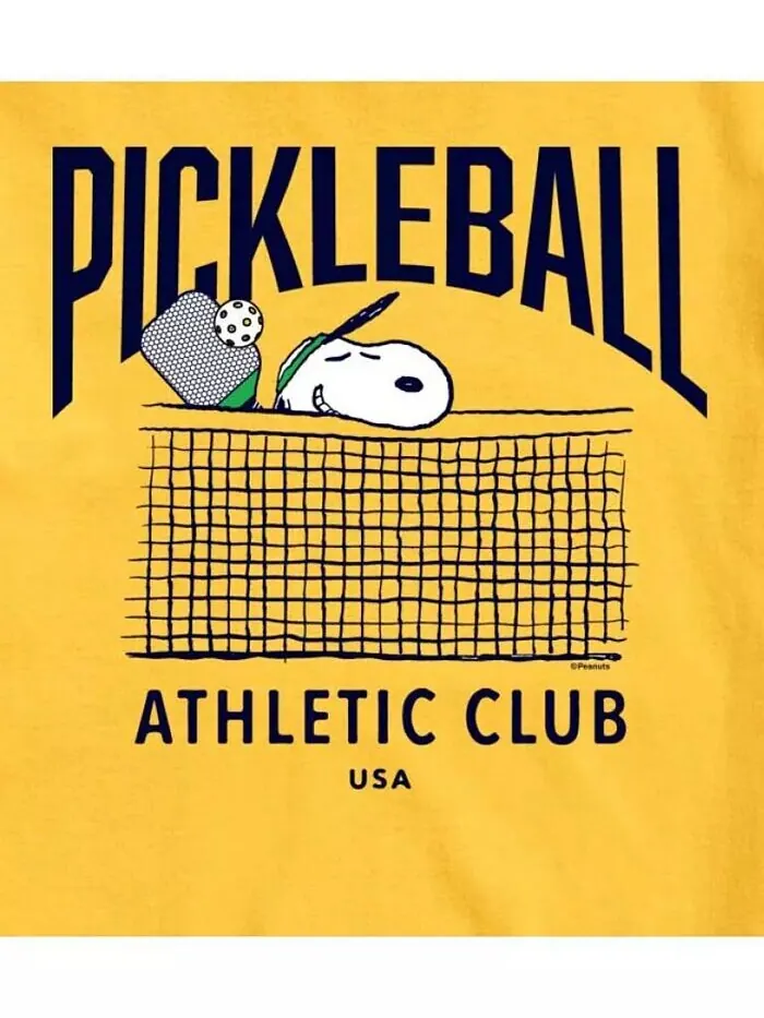 Мужская футболка с короткими рукавами Hybrid Apparel Peanuts Pickleball AIRWAVES — изображение 3 из 5, желтый