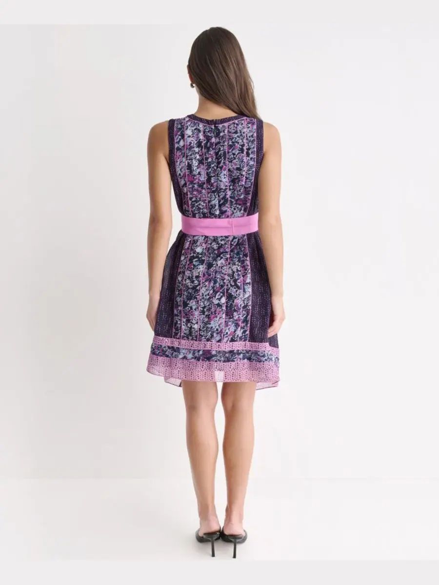 Платье без рукавов с принтом Mix Print BCBG — изображение 5 из 6, мульти