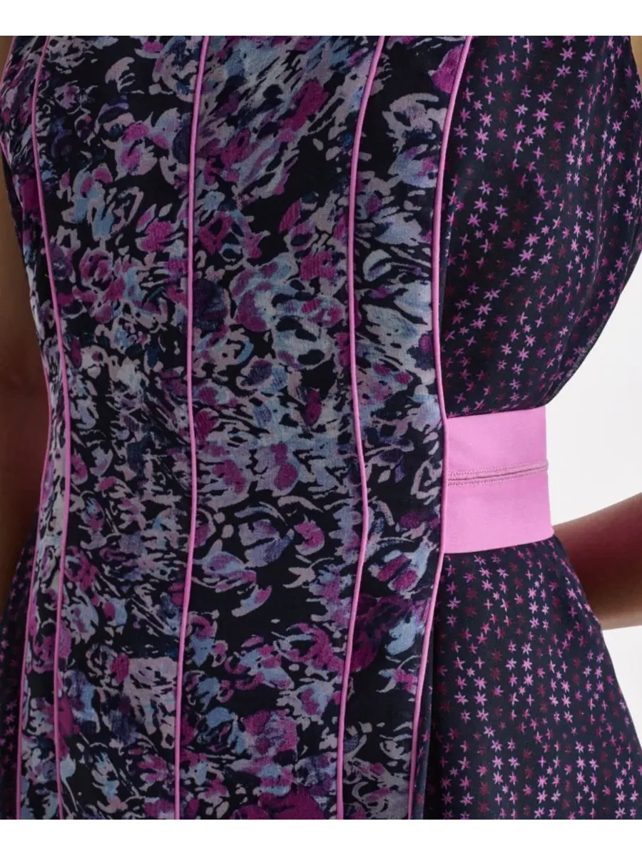 Платье без рукавов с принтом Mix Print BCBG — изображение 6 из 6, мульти