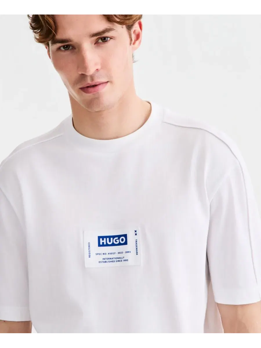 Футболка с коротким рукавом Nromo Hugo Boss — изображение 4 из 4, белый