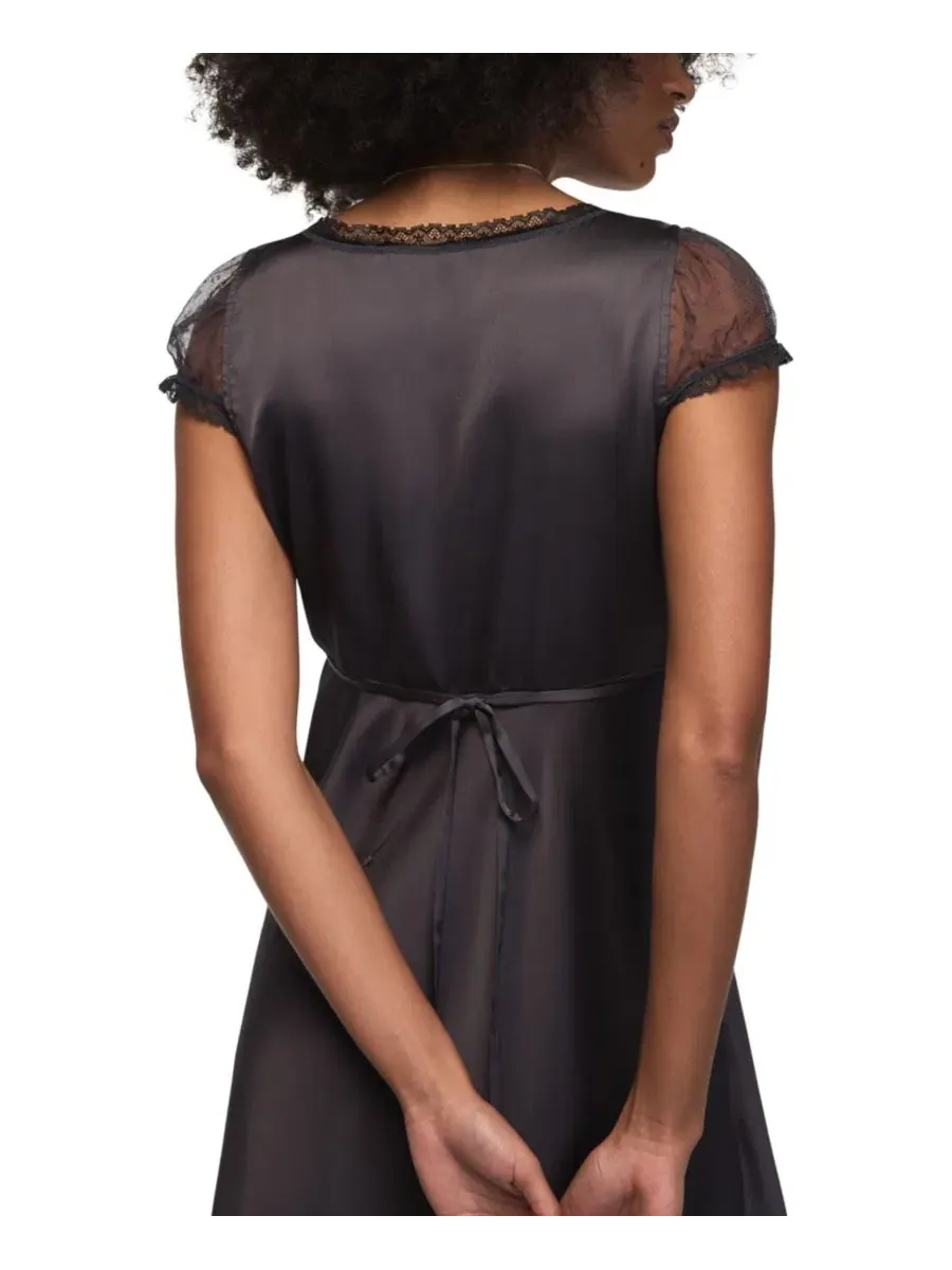 Платье макси с кружевной отделкой Simone Lace Lucky Brand — изображение 4 из 6, синий
