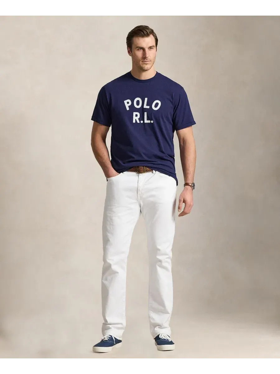 Футболка классического кроя с длинным рукавом Polo Ralph Lauren — изображение 2 из 6, темно-синий