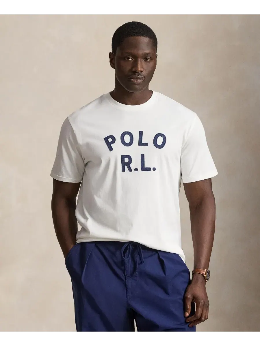 Футболка с длинным рукавом классического кроя Polo Ralph Lauren — изображение 1 из 6, белый