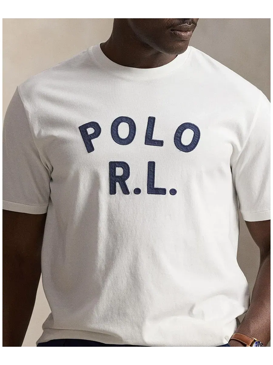 Футболка с длинным рукавом классического кроя Polo Ralph Lauren — изображение 3 из 6, белый