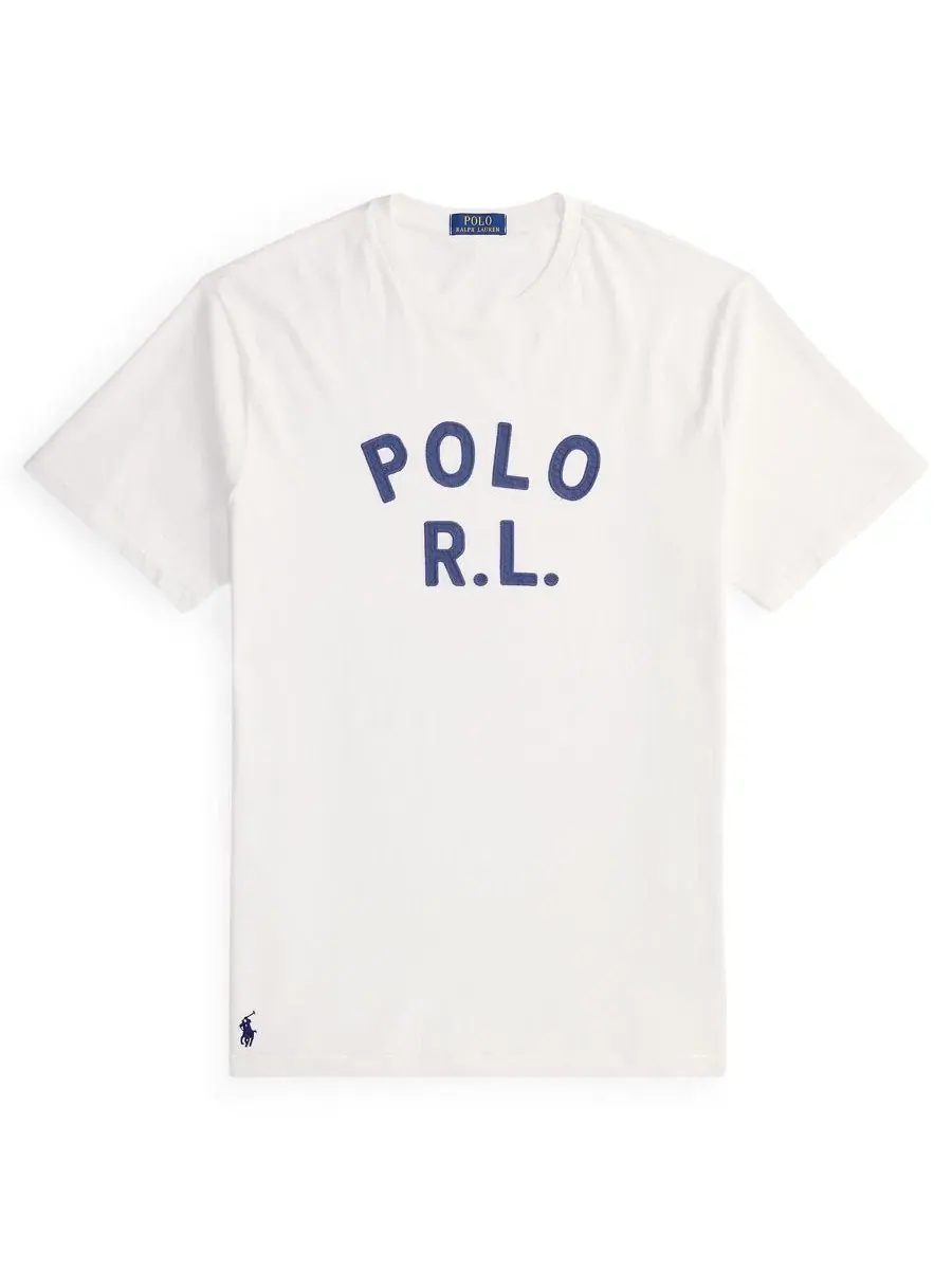 Футболка с длинным рукавом классического кроя Polo Ralph Lauren — изображение 5 из 6, белый