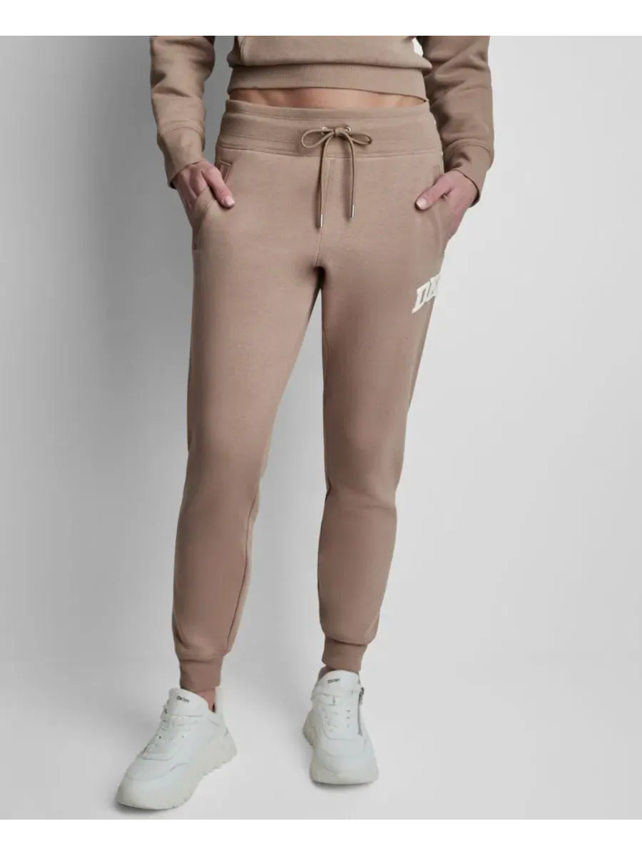 Женские спортивные брюки с логотипом Varsity DKNY Sport, Woodsmoke
