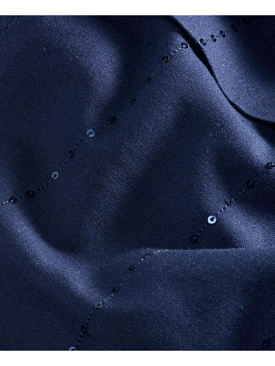 Топ без бретелек из смеси льна с блестящей полоской Sequin Pinstripe I.N.C. International Concepts — изображение 4 из 4