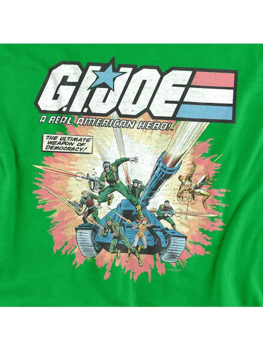 Футболка с принтом G.I. Joe Real American Hero Hasbro+ — изображение 2 из 3, зеленый