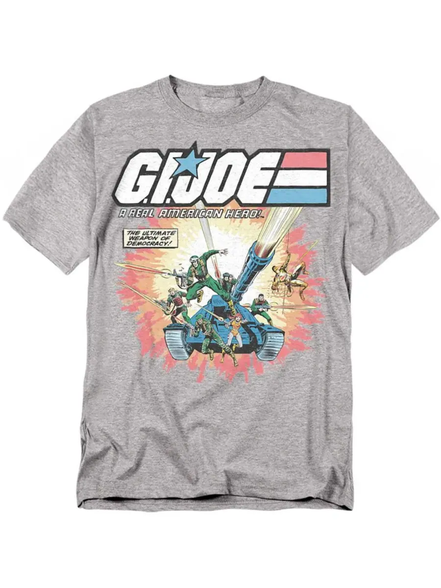 Футболка с принтом G.I. Joe Real American Hero Hasbro+ — изображение 1 из 3, приглушенный