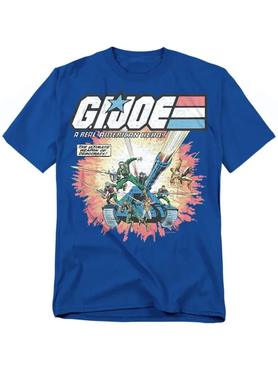Футболка с принтом G.I. Joe Real American Hero Hasbro+ — изображение 1 из 3, королевский