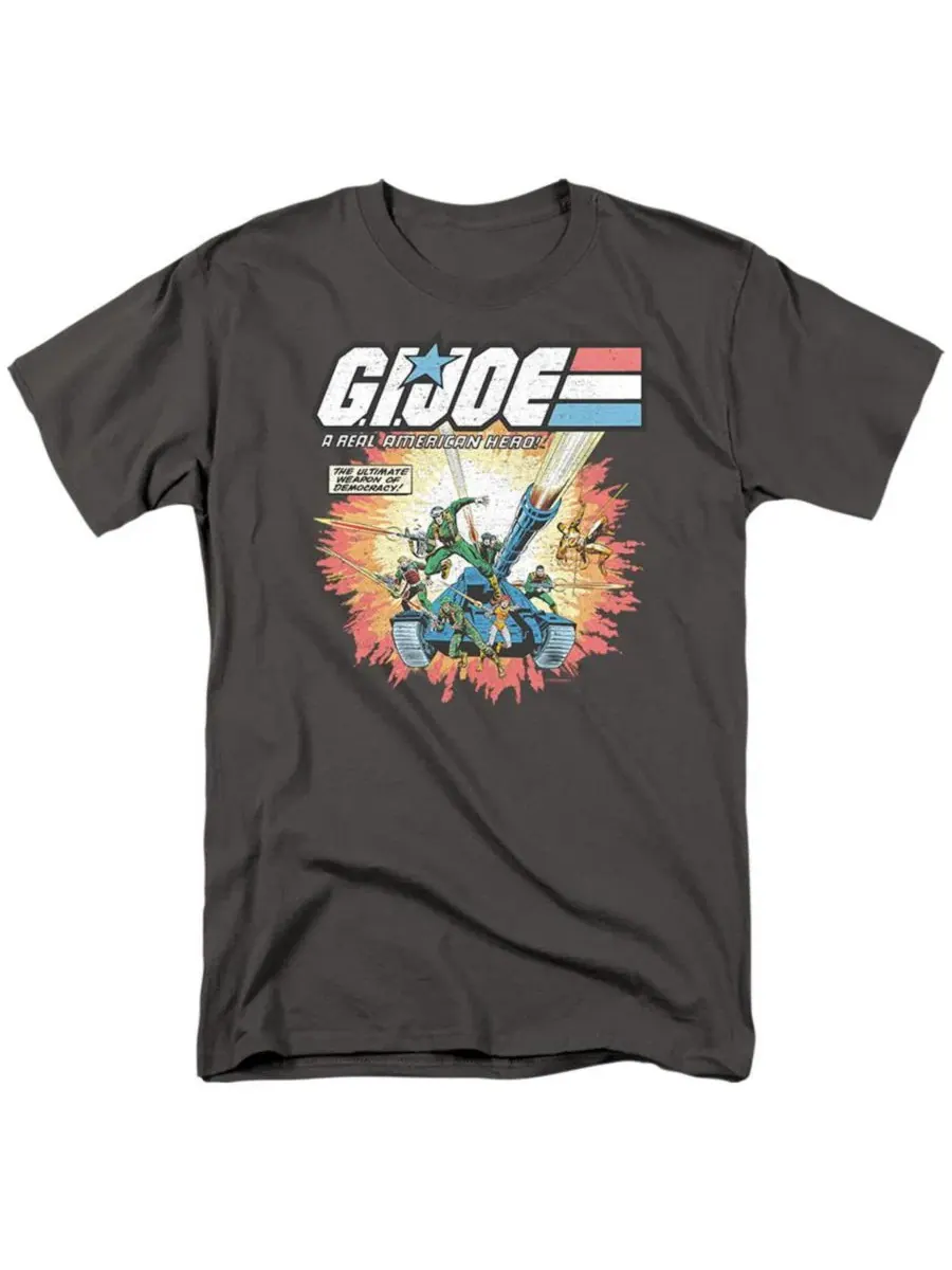 Футболка с принтом G.I. Joe Real American Hero Hasbro+ — изображение 1 из 3, фиолетовый