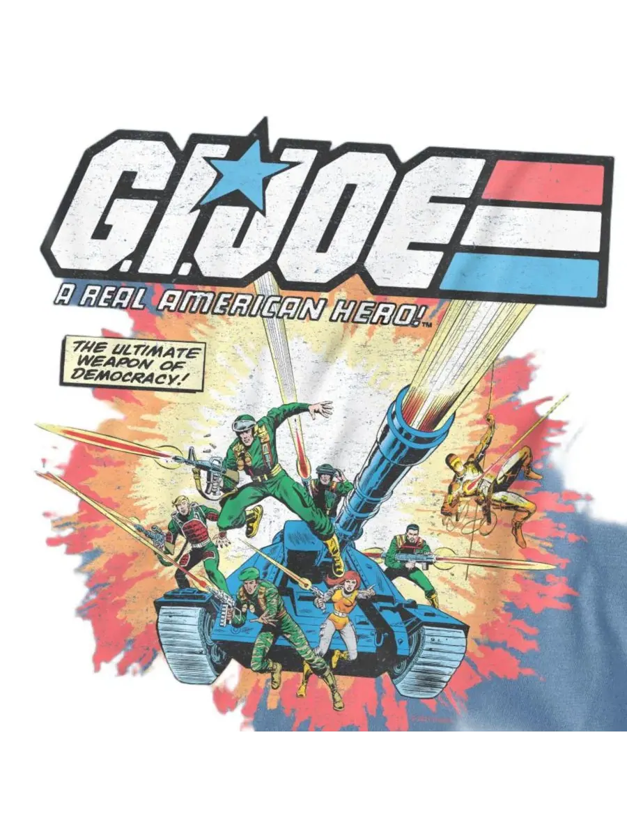 Футболка с принтом G.I. Joe Real American Hero Hasbro+ — изображение 2 из 3, фиолетовый