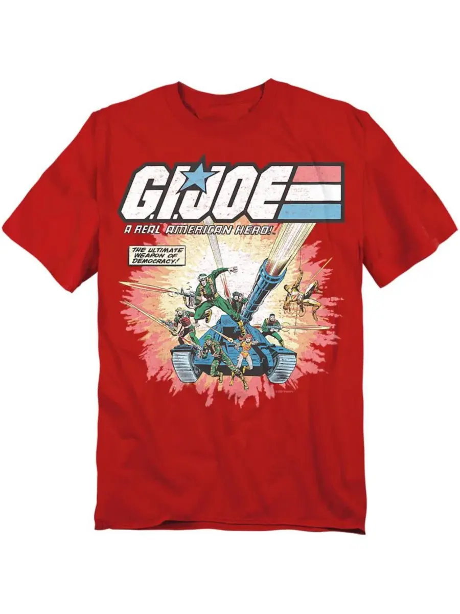 Футболка с принтом G.I. Joe Real American Hero Hasbro+ — изображение 1 из 3, красный