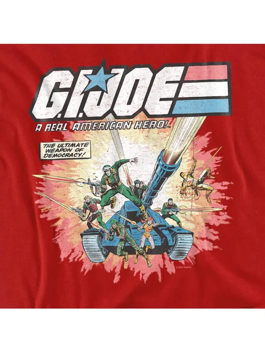 Футболка с принтом G.I. Joe Real American Hero Hasbro+ — изображение 2 из 3, красный