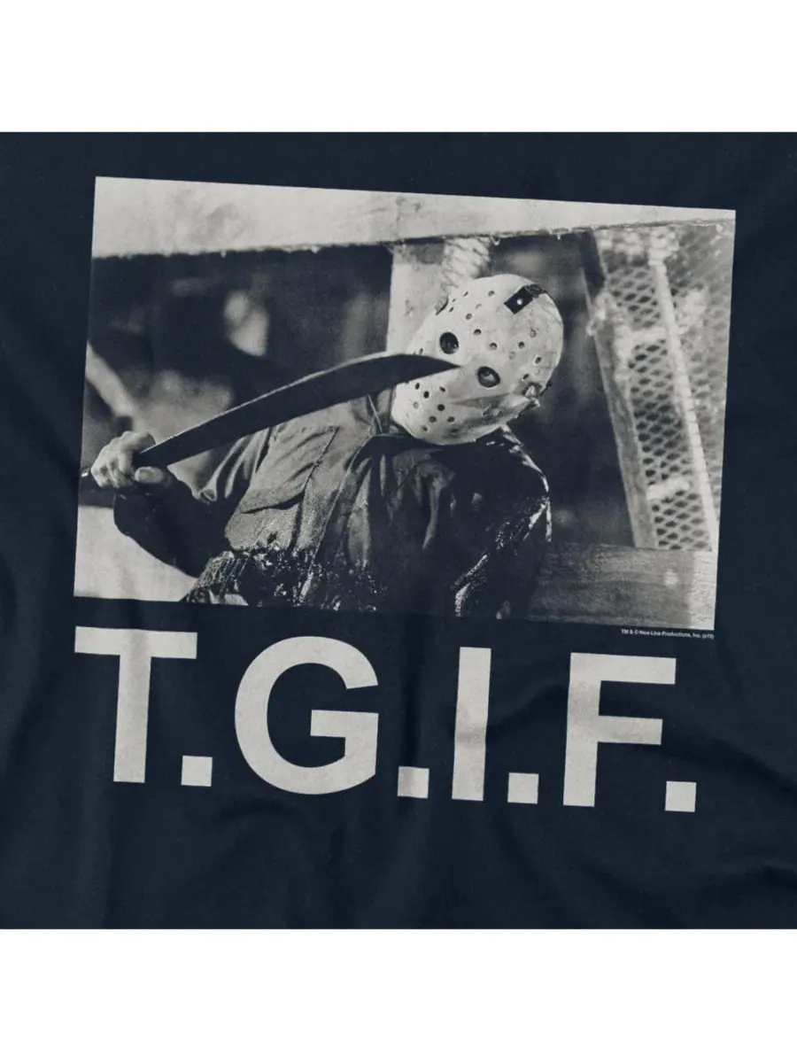 Футболка с принтом Tgif Friday The 13th — изображение 3 из 3, темно-синий