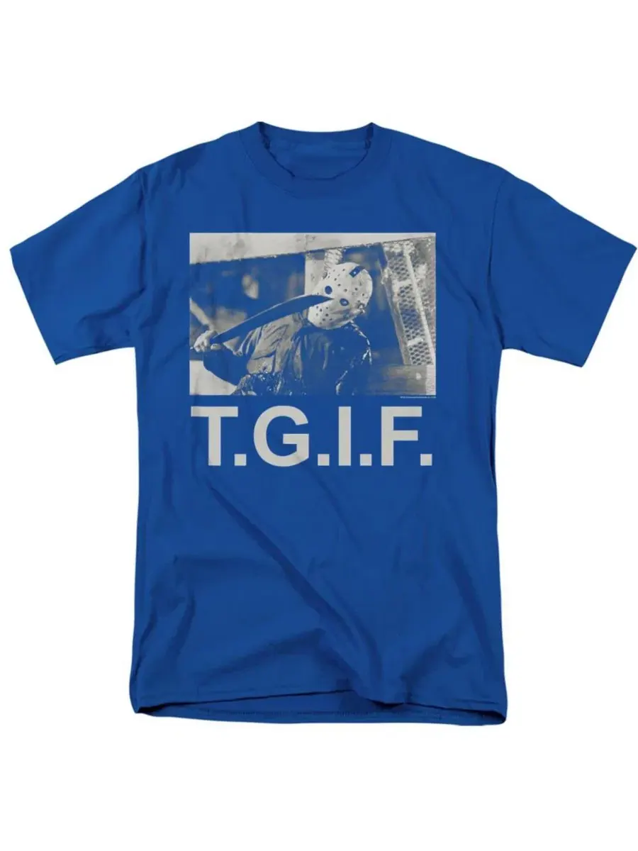 Футболка с принтом Tgif Friday The 13th — изображение 1 из 3, королевский