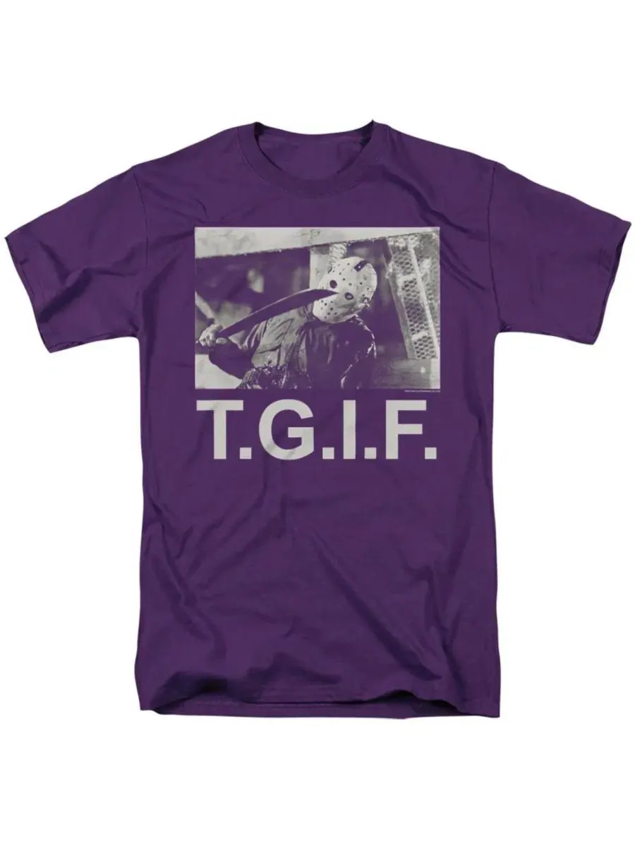 Футболка с принтом Tgif Friday The 13th — изображение 1 из 3, фиолетовый