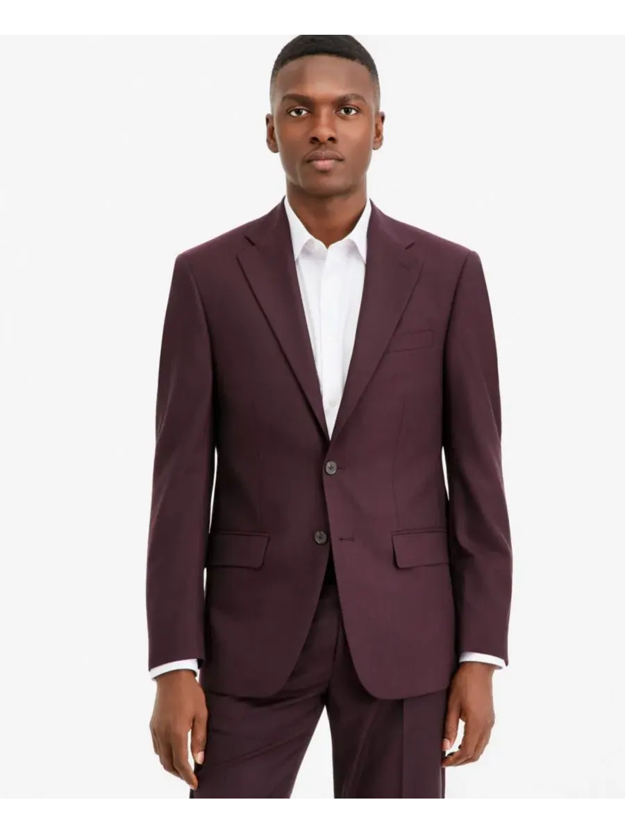 Костюм-двойка из шерстяной смеси Slim Fit Calvin Klein